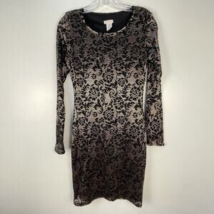 Rubber Ducky Evening Dress Black/Gold Size M GUC